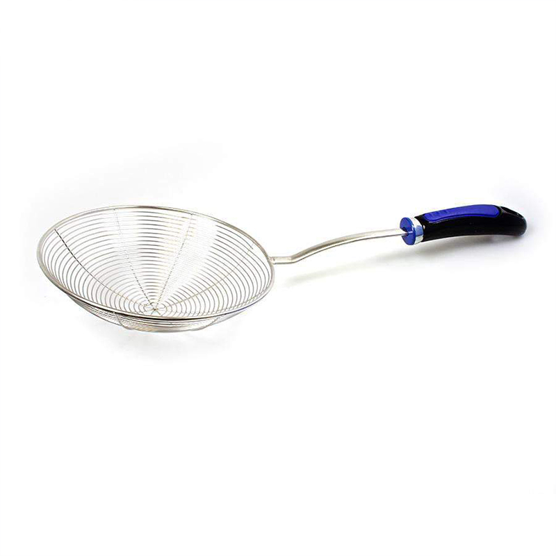 Stainless Steel Wire Skimmer Spoon 44cm Handle Mesh Filter for Frying Food Pasta Spaghetti Noodle BBQ