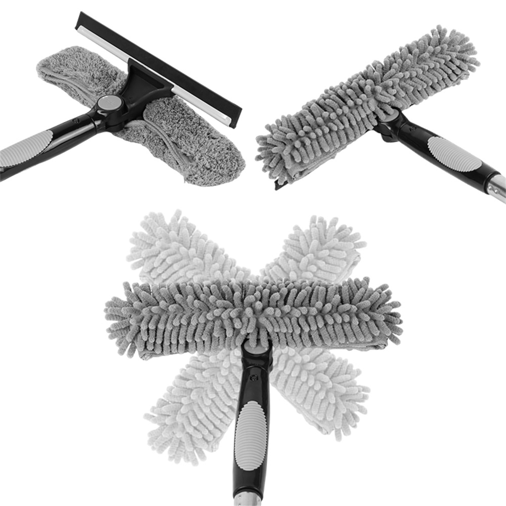 4.5m Telescopic Squeegee Cleaner Window Glass Cleaning Kit Extendable Pole