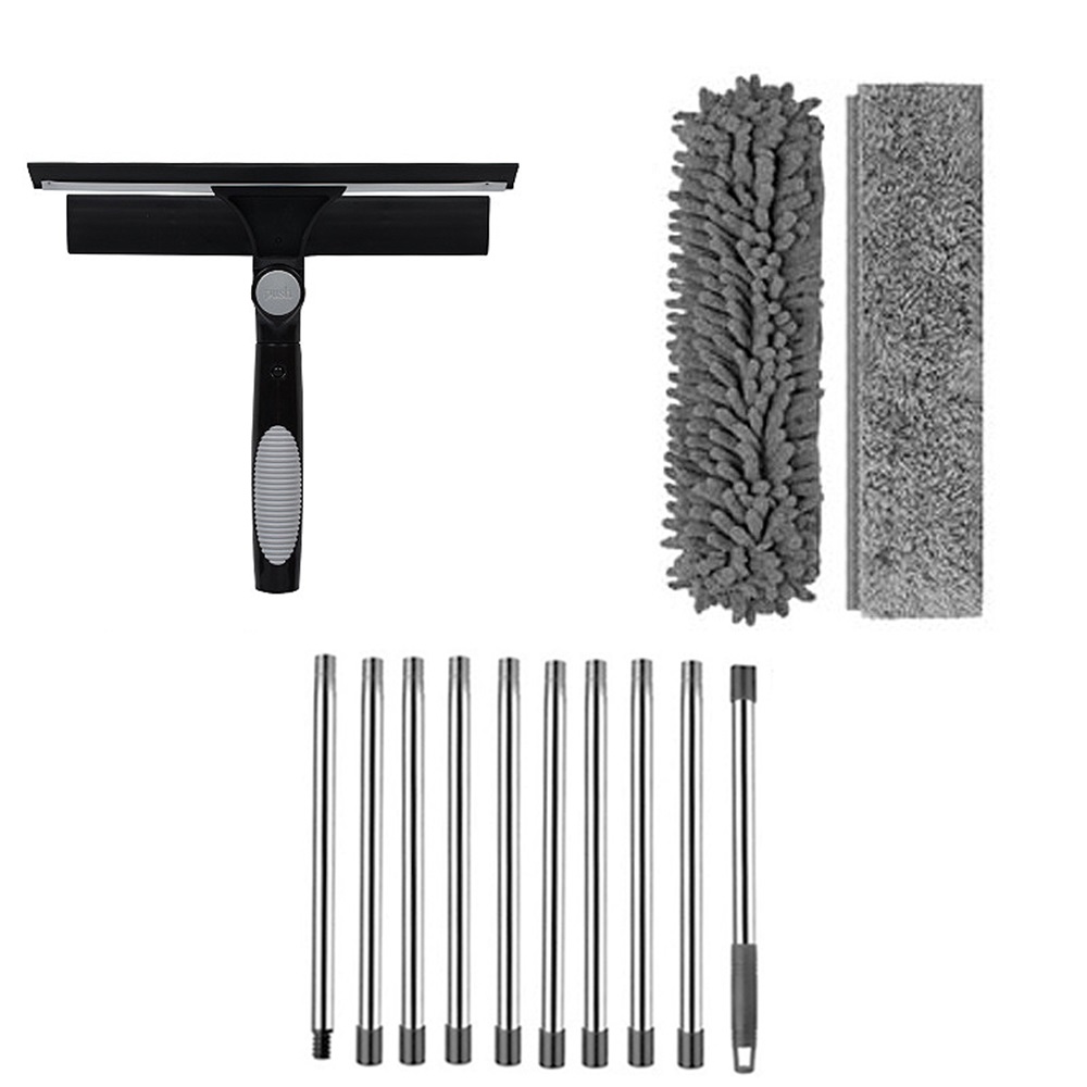 4.5m Telescopic Squeegee Cleaner Window Glass Cleaning Kit Extendable Pole