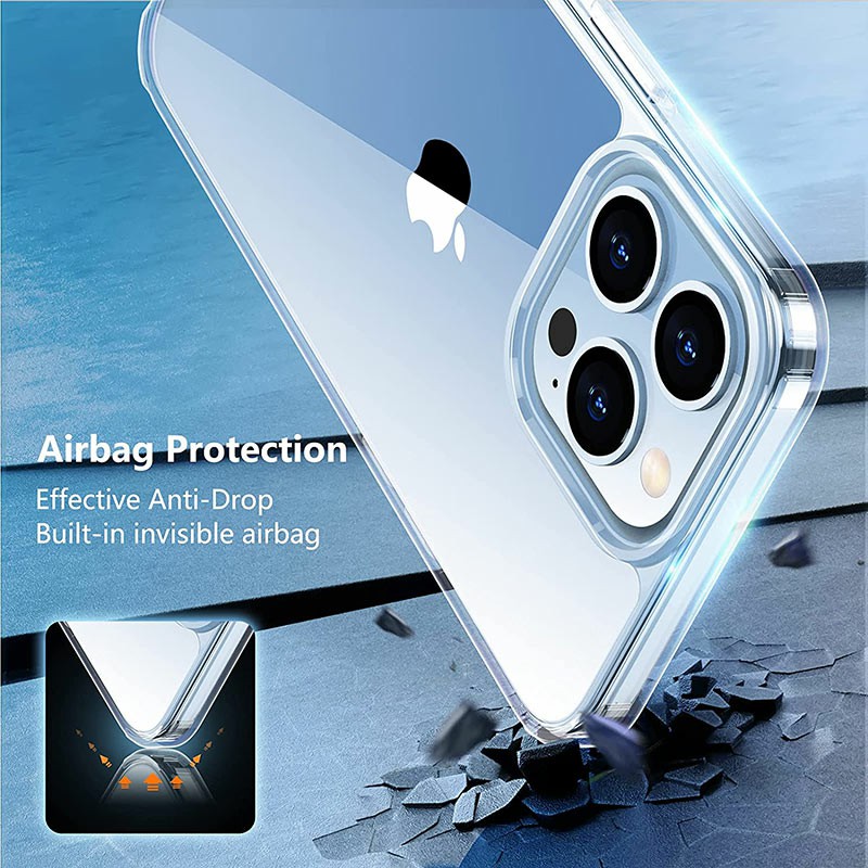 Ultra Slim Minimal Clear Shockproof Protective Cases Compatible with iPhone 13 Pro