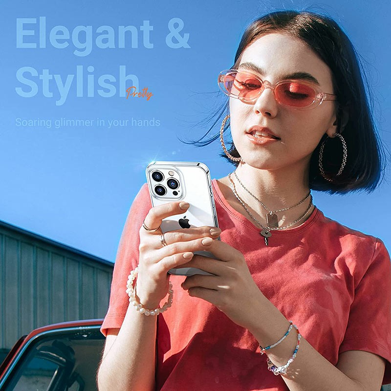 Ultra Slim Minimal Clear Shockproof Protective Cases Compatible with iPhone 13 Pro