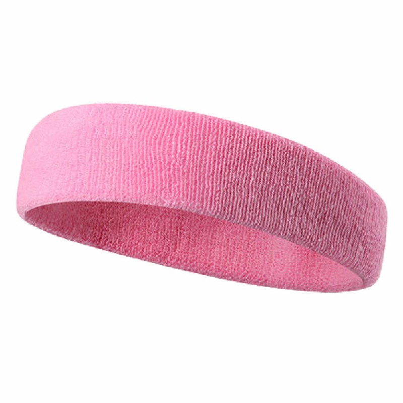 Unisex Sports Cotton Sweatband - Pink