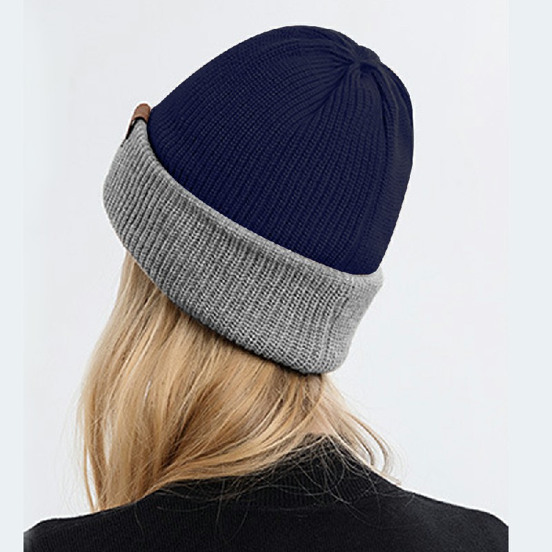 Unisex Winter Knitted Hat - Navy