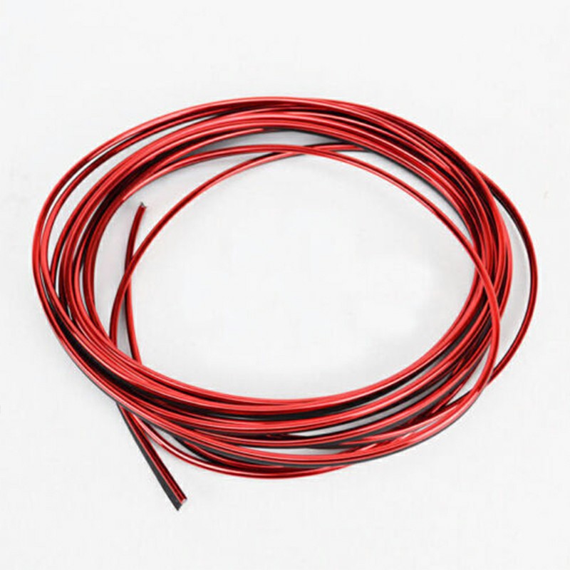 Universal Edge Gap Line Car Interior Accessories Molding Garnish - Red 5M