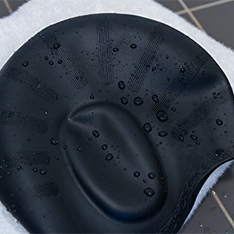 Universal Flexible Stretch Elastic Swimming Cap  Swim Hat - Black