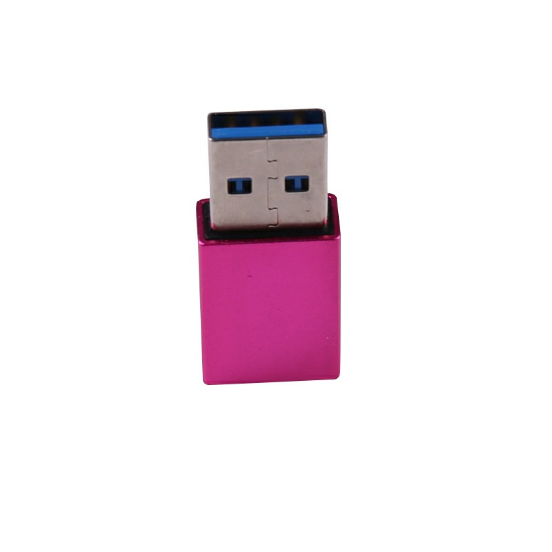 USB-C Female to USB-A Male Adapter - Hot Pink