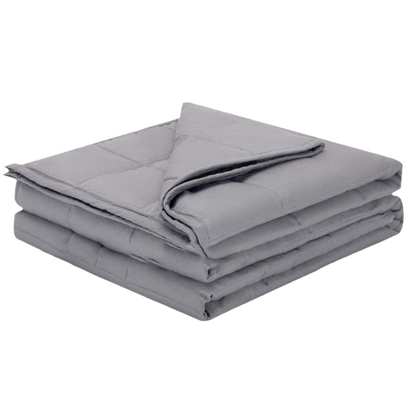 Weighted Blanket 13lbs 50"x70" Grey Breathable All-Season Throw Blanket for Kids