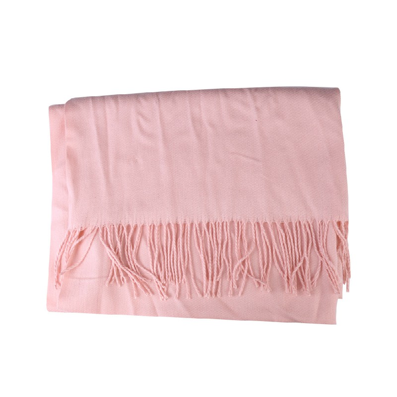 Winter Cashmere Scarf Cotton Blend Shawl Soft Large Warm Neck Wrap Scarves - Black