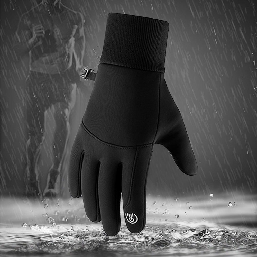 Winter Waterproof Touch Screen Windproof Thermal Gloves Winter Warm Gloves - L