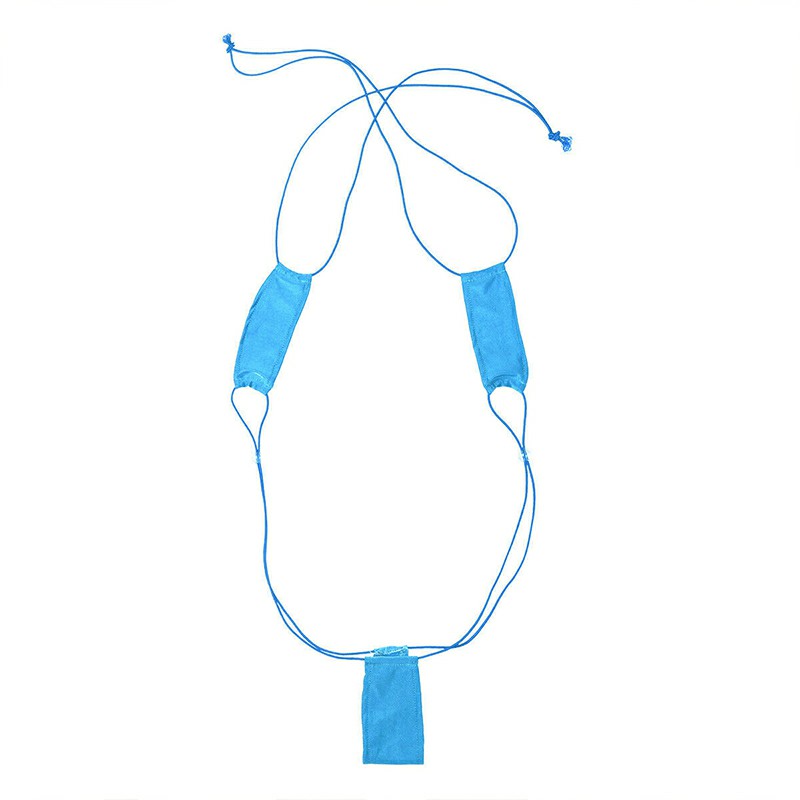 Women Micro Bikini Swimwear Erotic G-String Bra and Thong Swimsuit - Blue